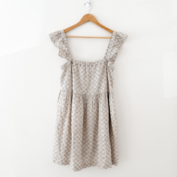 Madewell Flutter Sleeve Mini Dress in Striped Jacquard - Picture 3 of 9